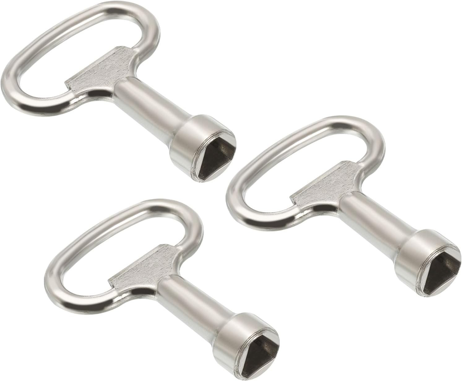 12.5x7mm Triangle Socket Spanner Key, 3 Pack Electrical Cabinet Gas Water Meter