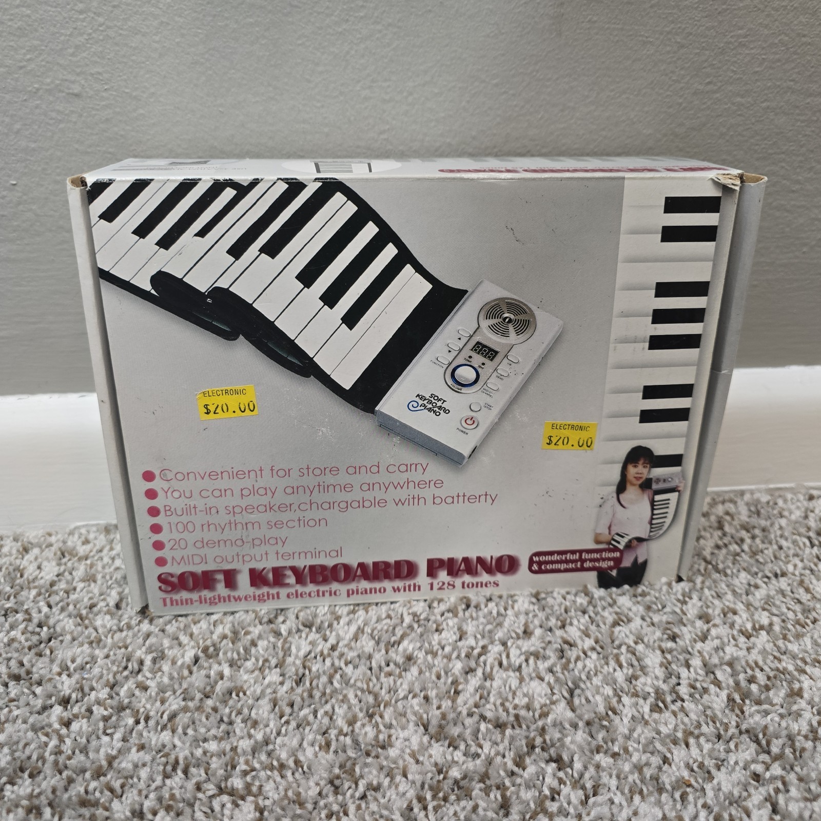 Soft Keyboard Piano 61 MDI - 128 Tones & Rhythm's/Demo Play