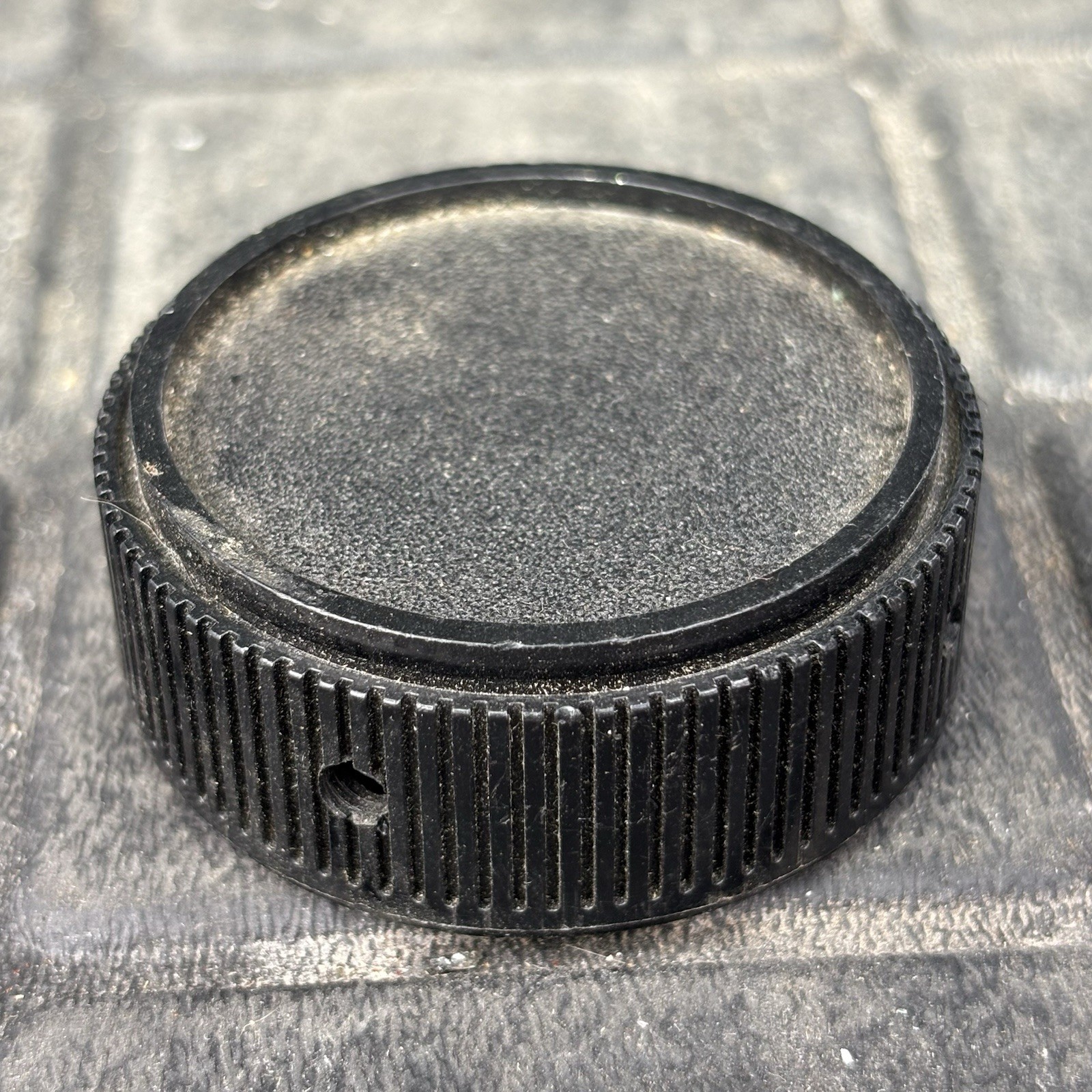 Vintage Plastic 2" x 1" Black Ham Radio/Amplifier Knob w Screw QTY