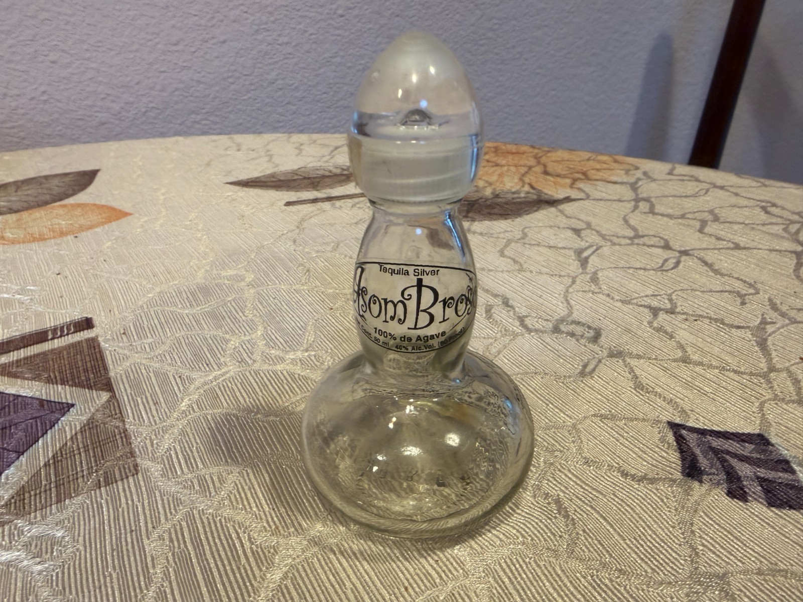 Asombroso Silver Tequila Eros Empty Glass 50ml bottle