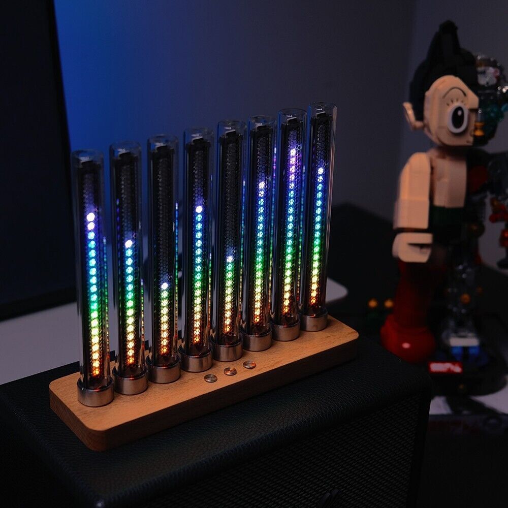 Music Spectrum Display Rhythm Light Cyberpunk Pseudo Glow Tube LED Music Level