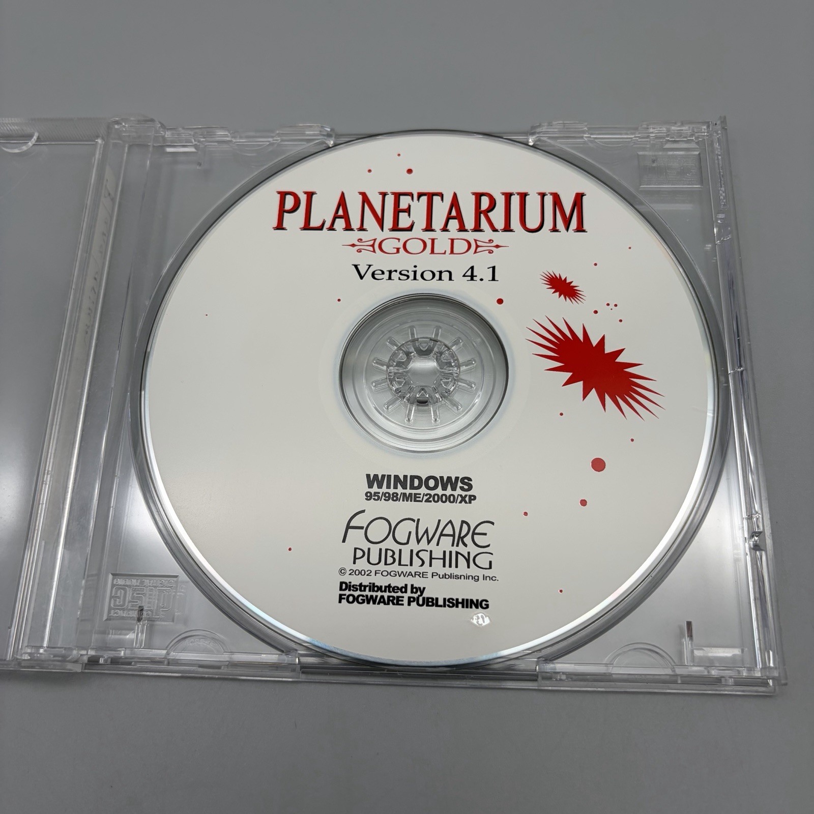 Vintage Planetarium Gold Version 4.1 Software CD 2002 Windows Fogware Publishing