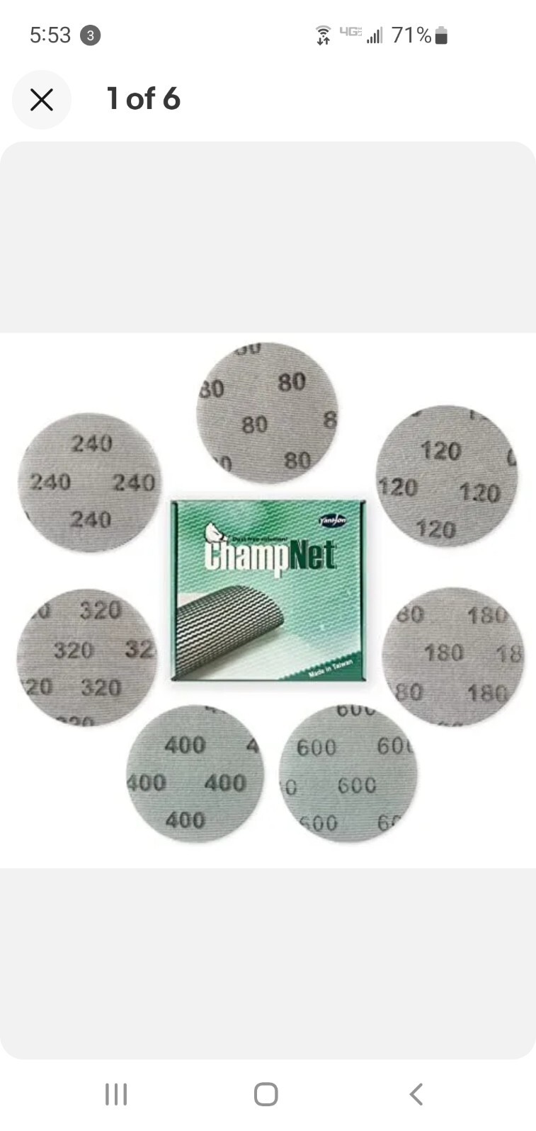 5 Inch Mesh Sanding Discs Hook and Loop Sanding Disc Dust Free Grit ...