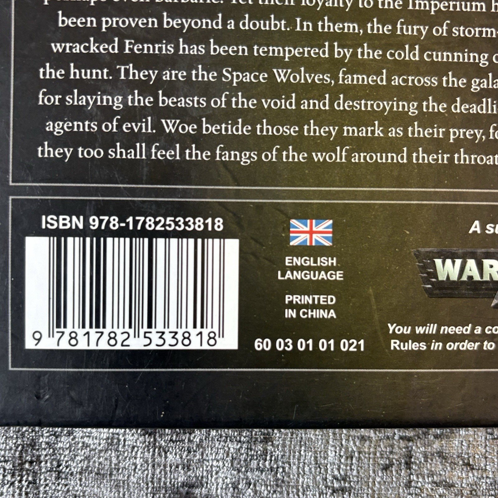 Games Workshop Warhammer 40k Codex Space Wolves Hardback Guide Book
