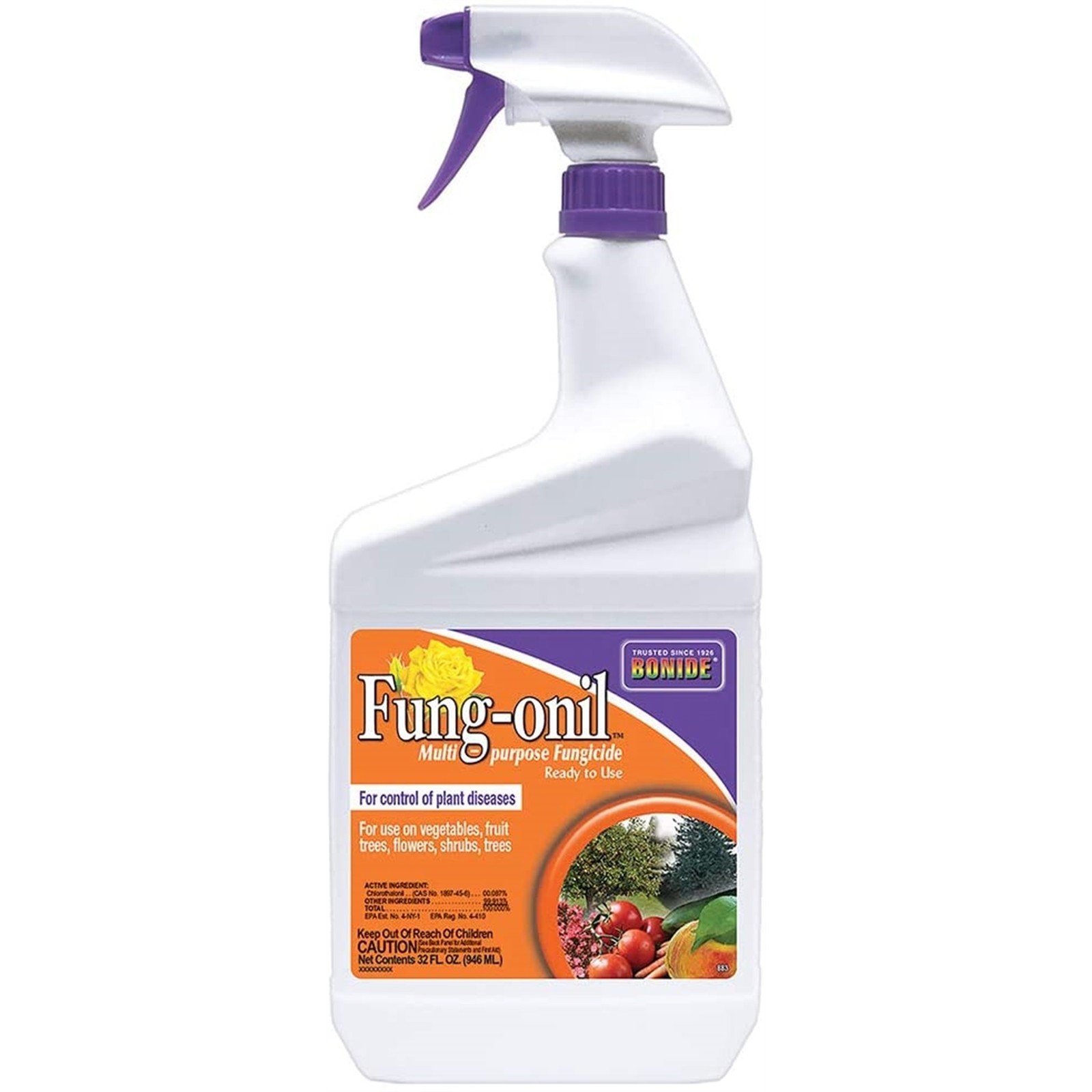 Bonide Fung-onil Multipurpose Fungicide, Ready-to-Use Garden Spray, 32oz