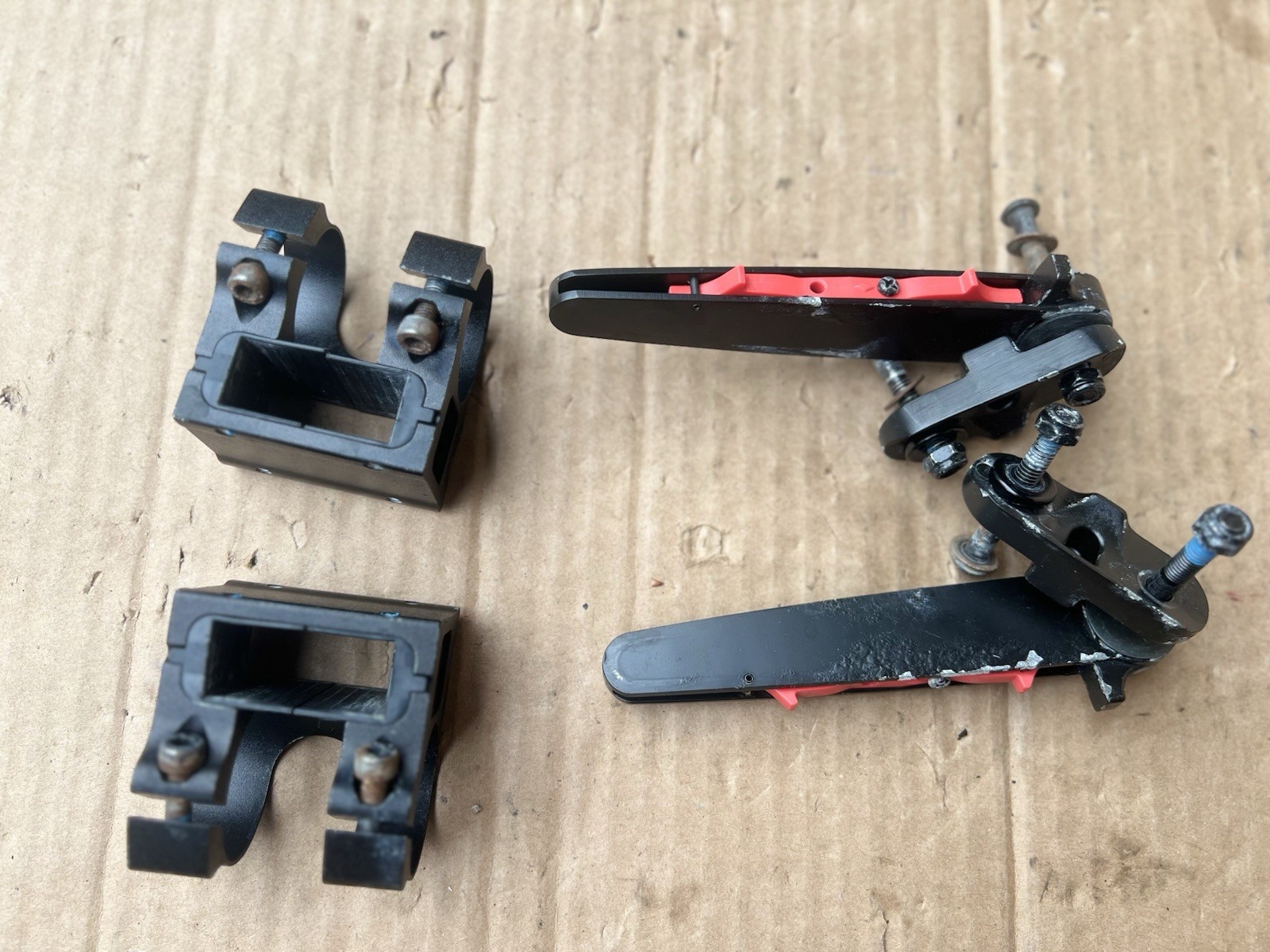 Motion Composites Wheelchair Sideguard Mounting Brackets C2 Helio