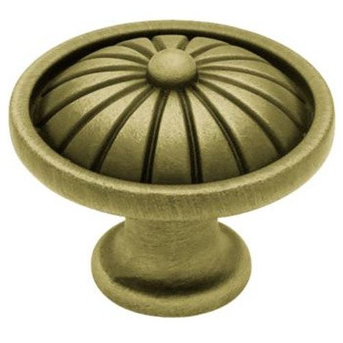 1-1/2" French Tassel Knob Tumbled Antique Brass
