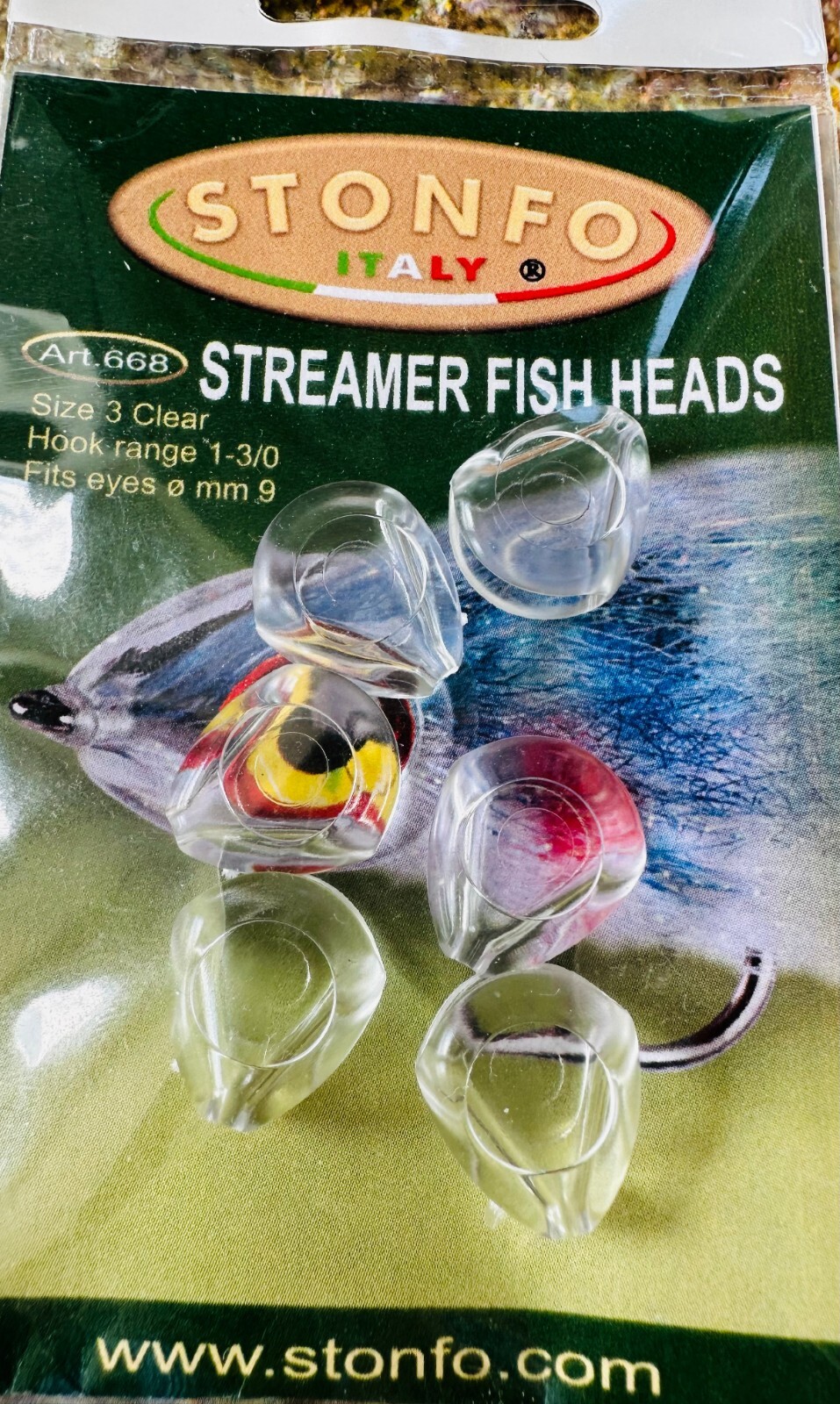 Stonfo 668 Streamer Fish Heads all Sizes