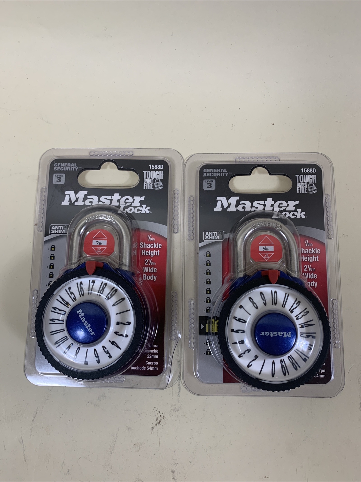 Master Lock EZ Read EZ Grip Magnifying Lens Anti Shim 2 pack