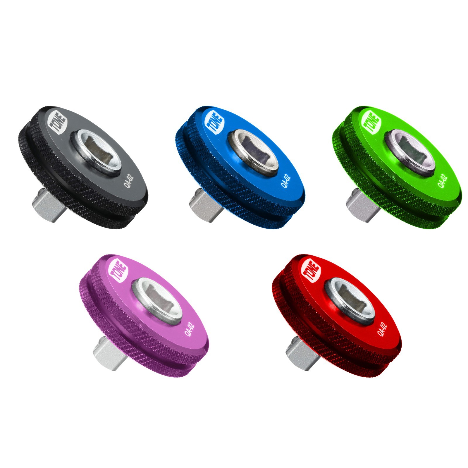 TONE Quick Adaptor QA-02 1/4" 6.35mm Ratchet Finger Spinner - Pick Your Color