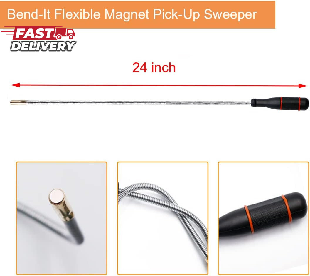 3 Pack Telescoping Magnet Pick-Up Tool Set Retrieving Telescoping Magnet Pickup