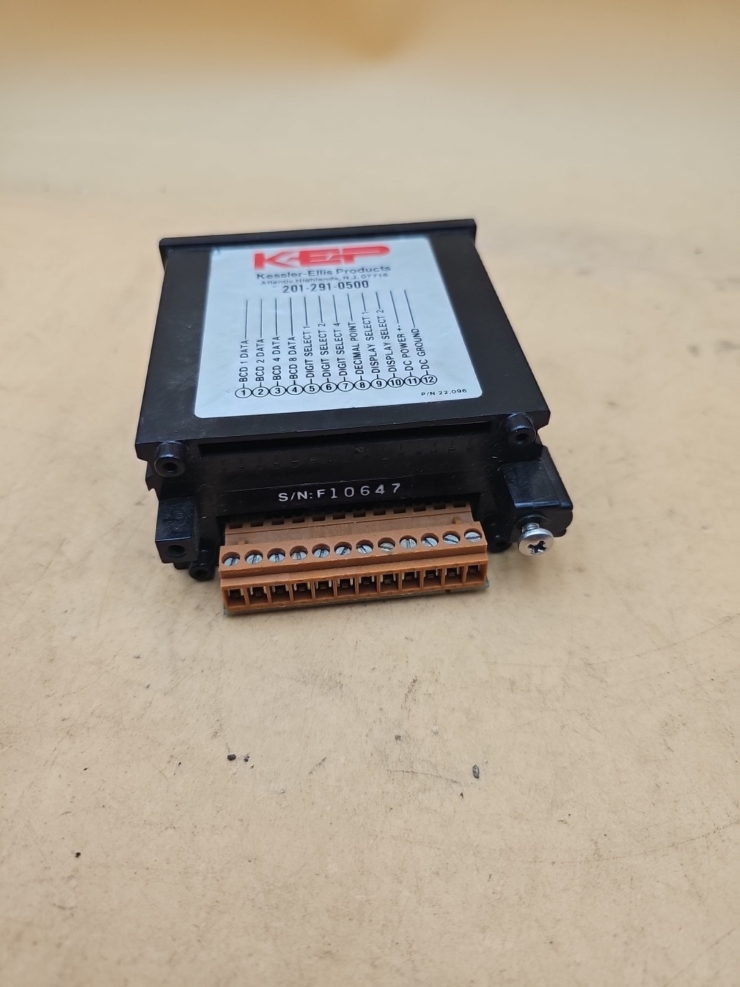 KEP 201-291-0500 Electronic Counter Module. PCA9-2-H-7