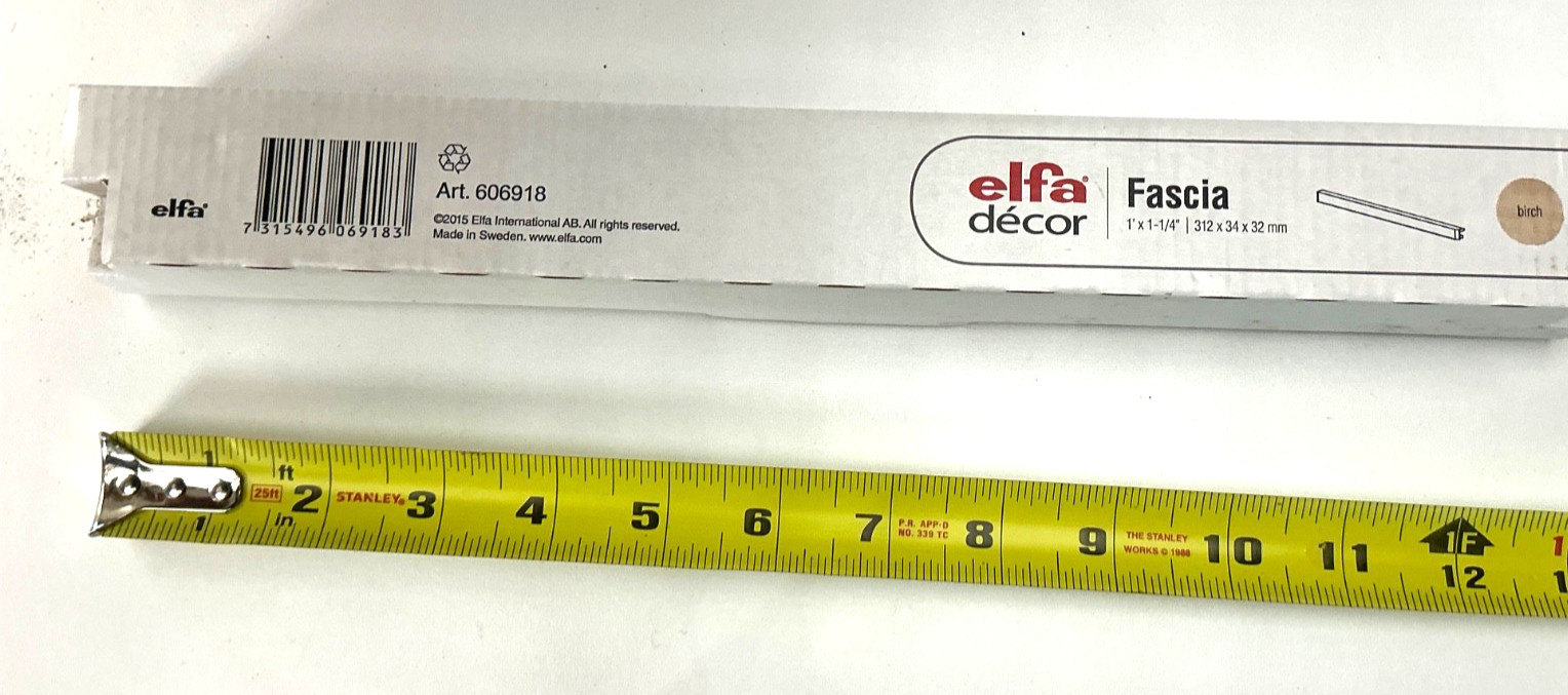 elfa shelving fascia