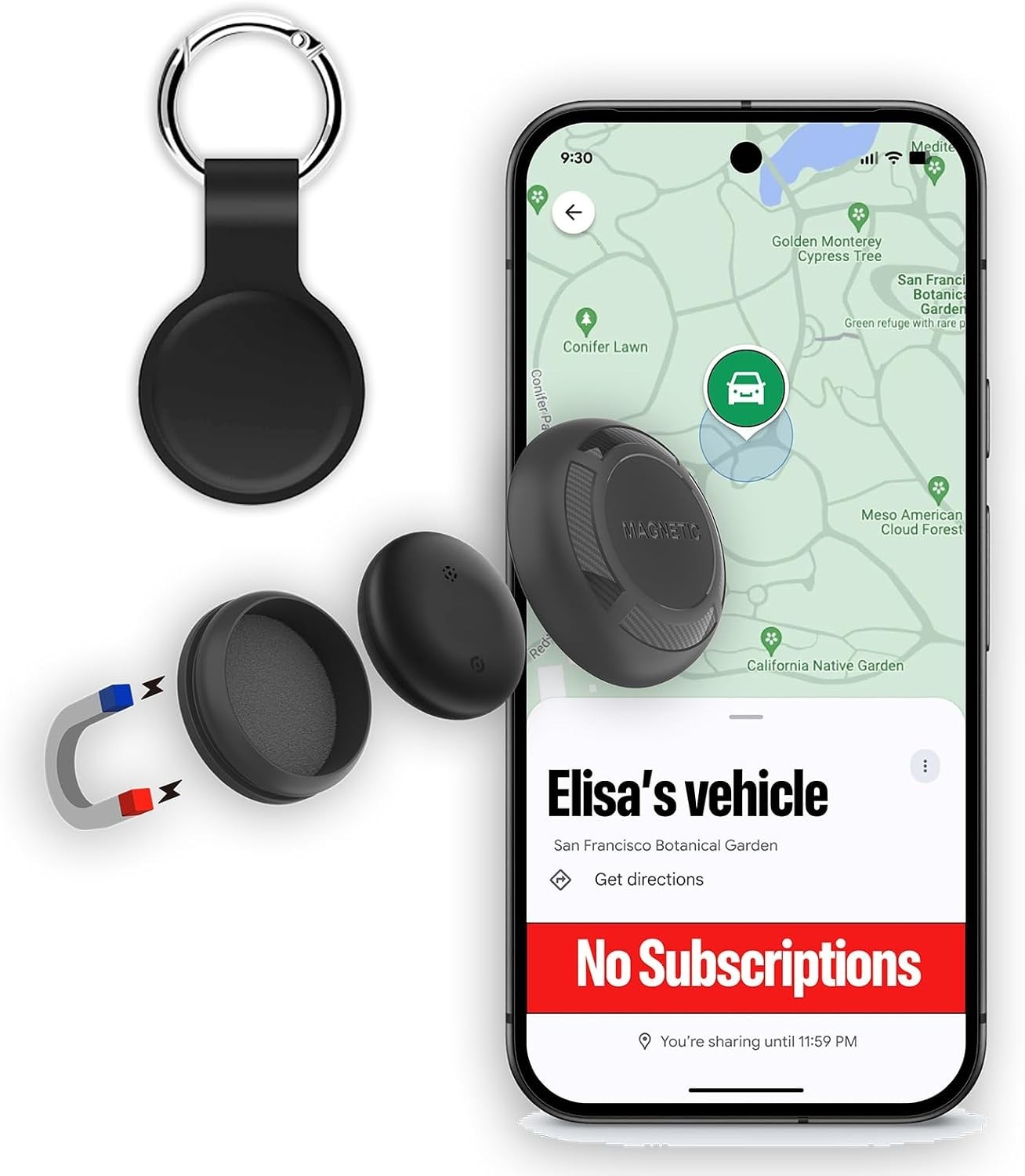 GPS Tracker for Cars & Motorcycles - Compact, Subscription-Free Tracking Device