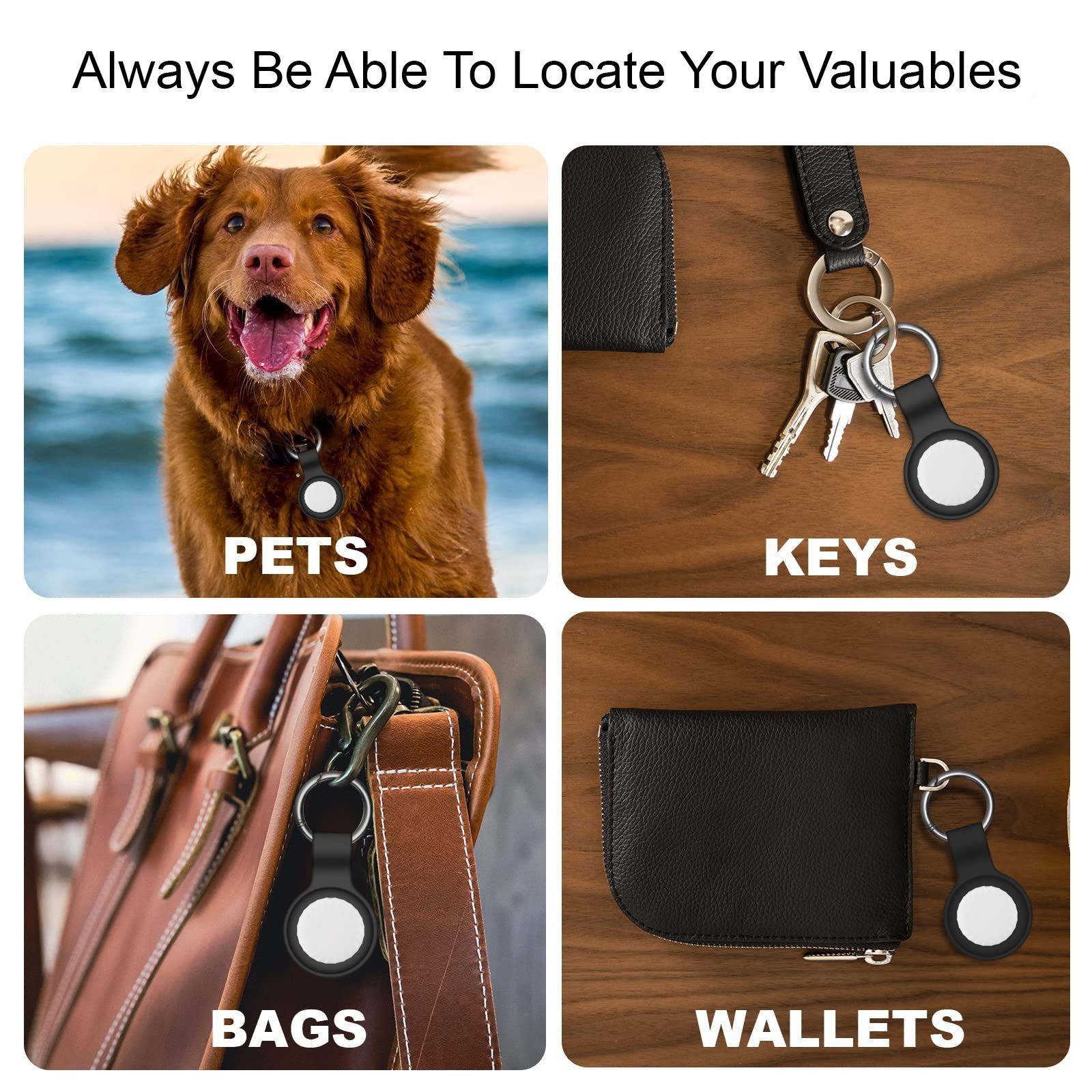 MicFlip Universal Tag Trackers (2 Pack) - Apple Find My Network & Google/Android