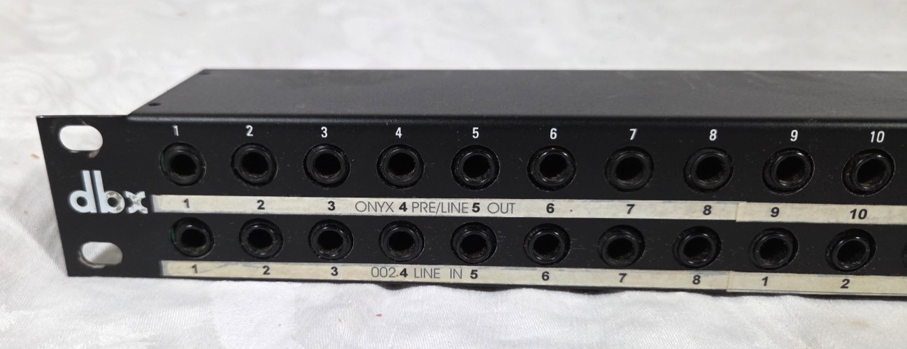 DBX PB-48 48-Point 1/4" Balanced Patch Bay / #1