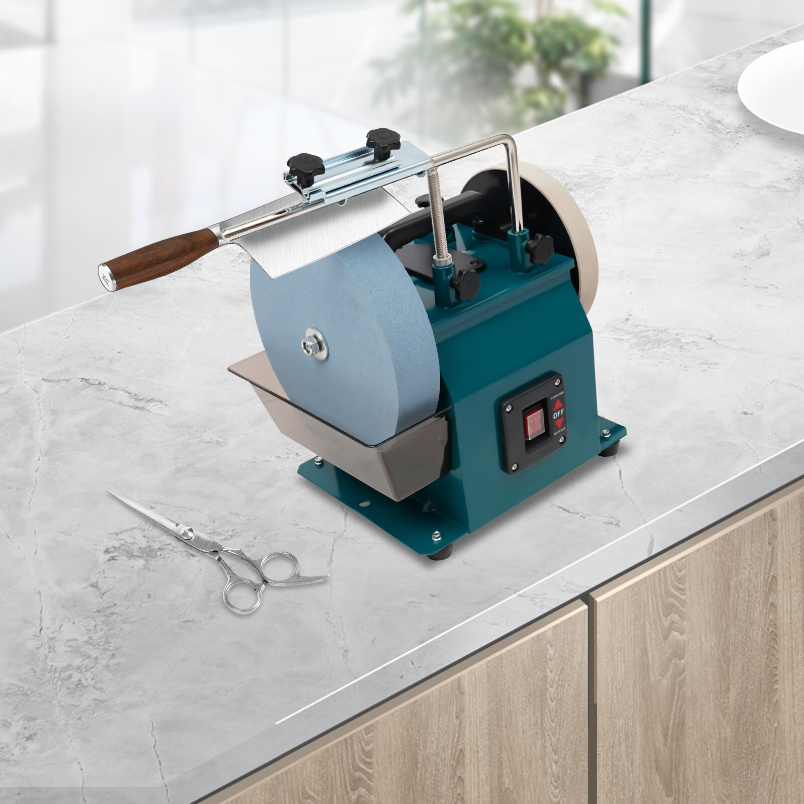 10-Inch Electric Knife Grit Sharpener Wet Stone Sharpening Grinding Machine