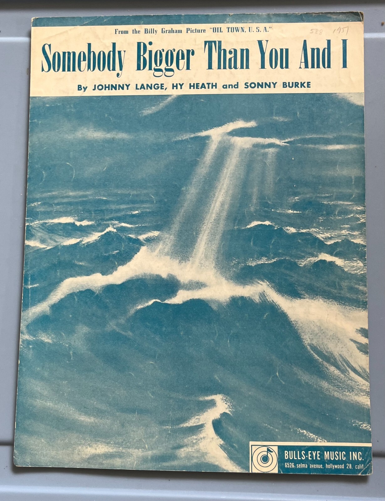 1951, Somebody Bigger Than You and I, By Johnny Lange, Hy Heath, Vintage, Music