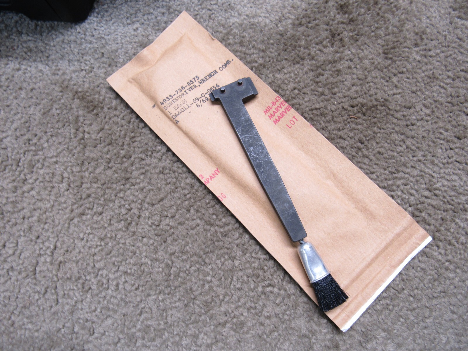 US Vietnam Era Combination Tool Screwdriver Wrench For 40mm Thumper 1969 NIW