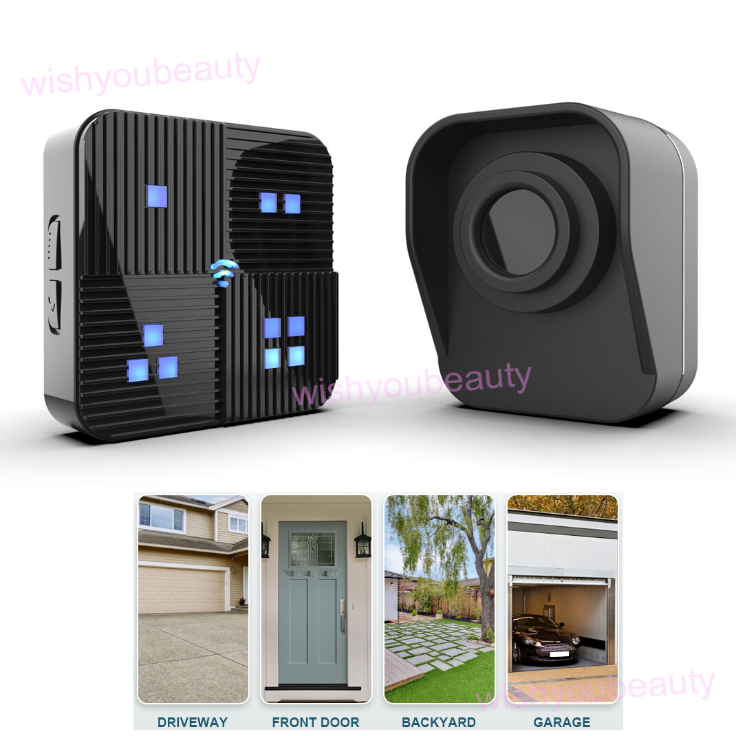 Wireless Driveway Alarm Sensor Security System In&Outdoor Home Garden Detecotor