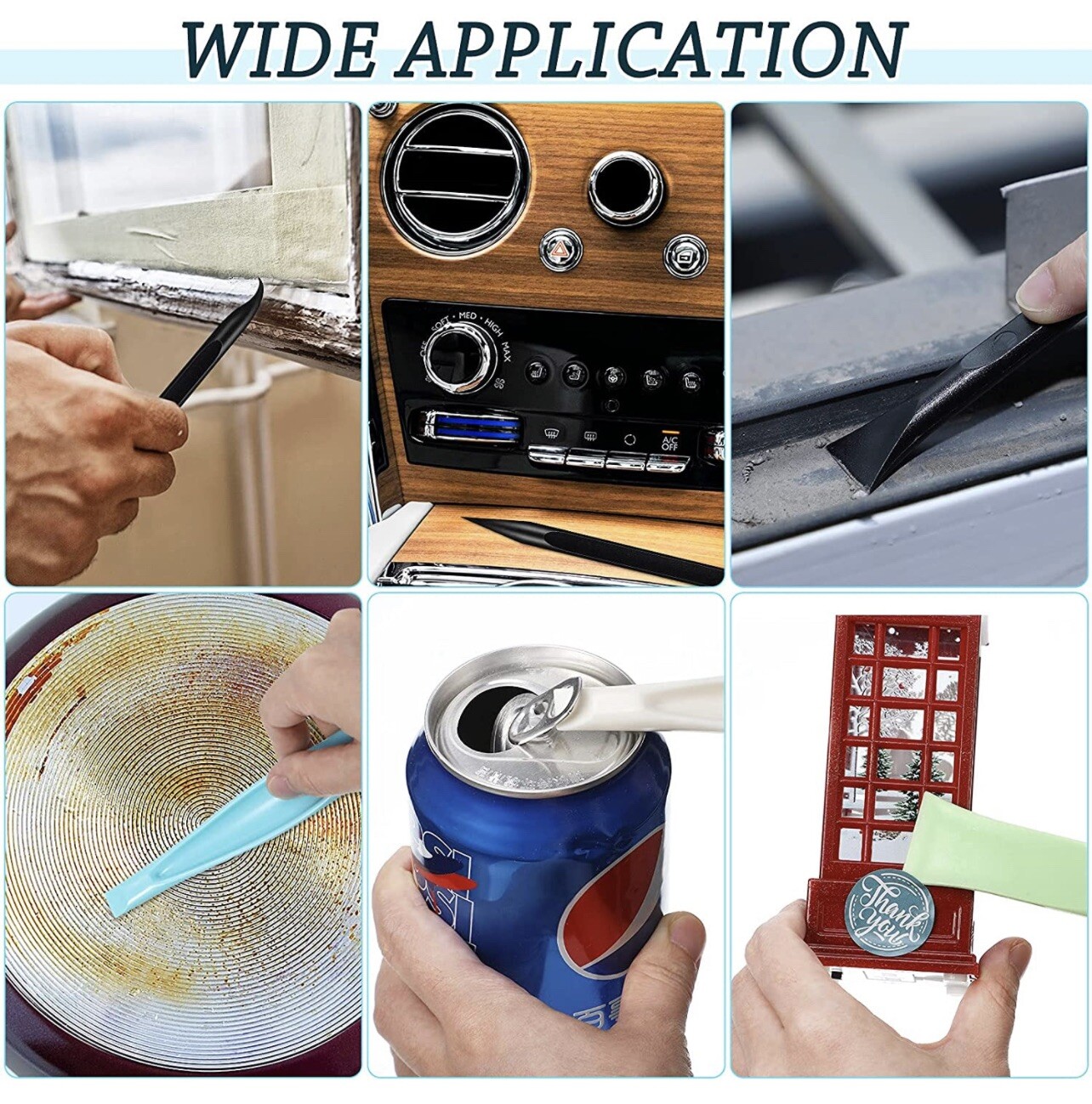 Plastic Scraper Tool Multipurpose pry Cleaning for cell phone Mobile Cell Repair