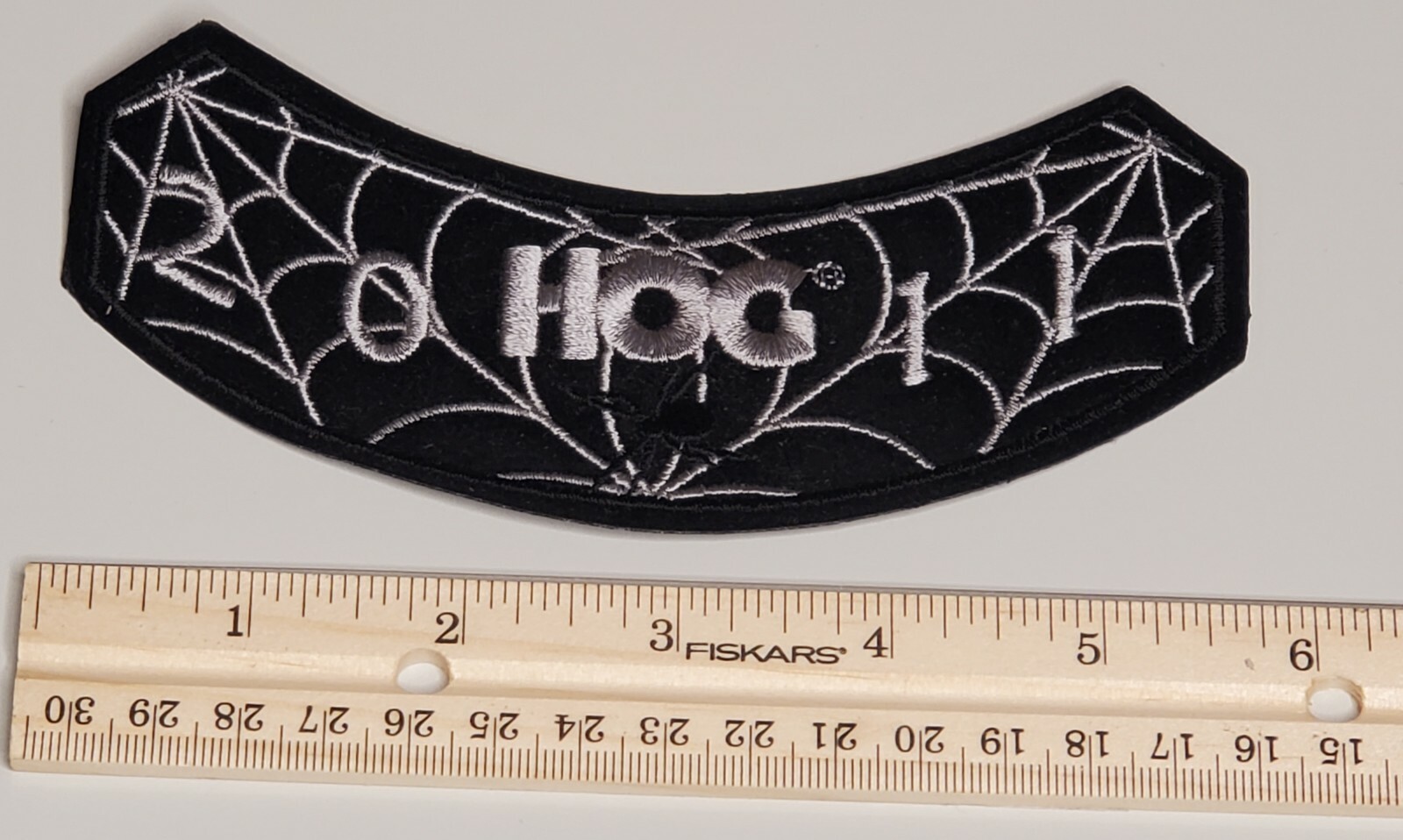 2011 HARLEY DAVIDSON OWNERS GROUP ROCKER VEST PATCH - SPIDERWEB