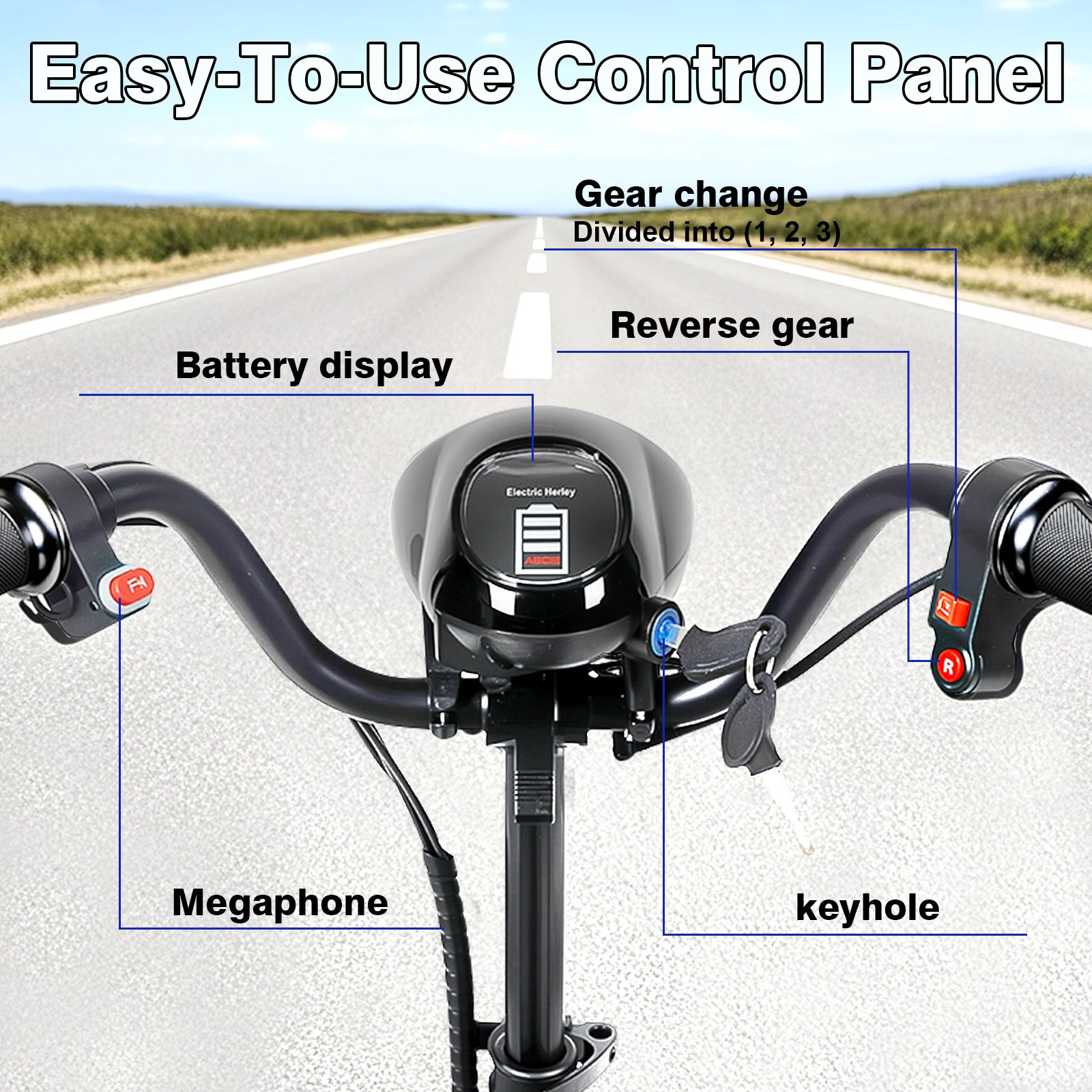 Foldable 4 Wheel Mobility Scooter Folding Drive Device for Seniors Adults US