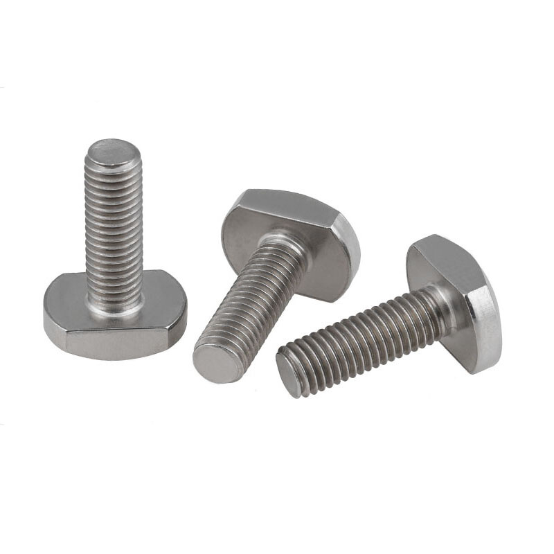 A2 SS 304 T Bolt For T-Slot T Head Slot Bolt 55MM Hammer Head Screw M5M6M8M10M12
