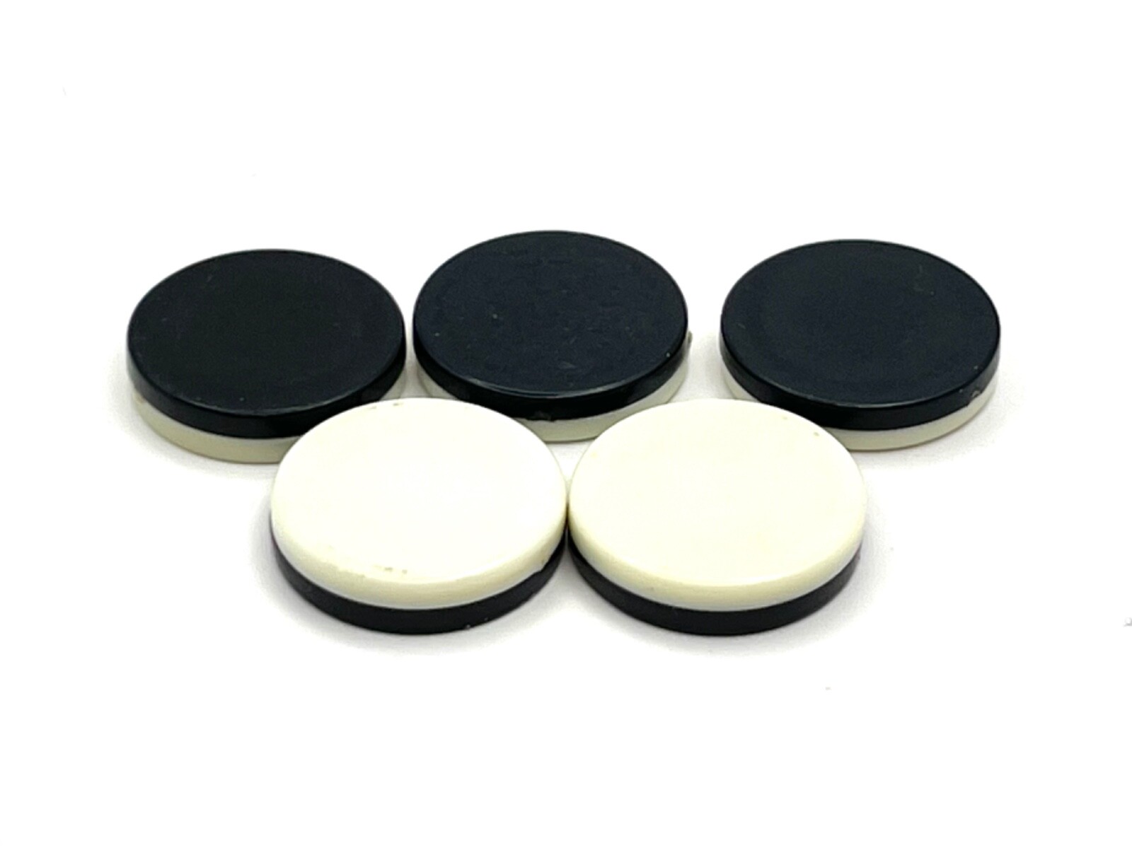 Othello Pocket Travel Game 5 Replacement Black White Discs Chips Tokens 1977
