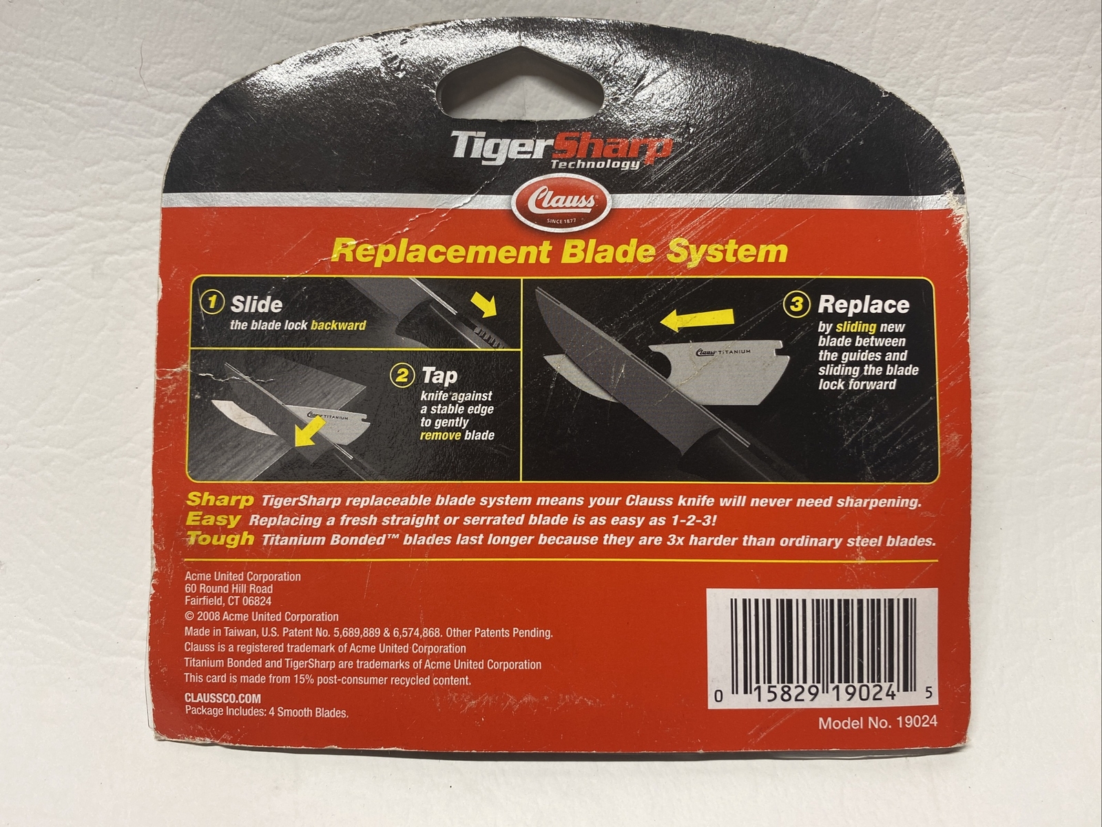 NEW TigerSharp 19024 Titanium Bonded Replacement Blade(4pack)