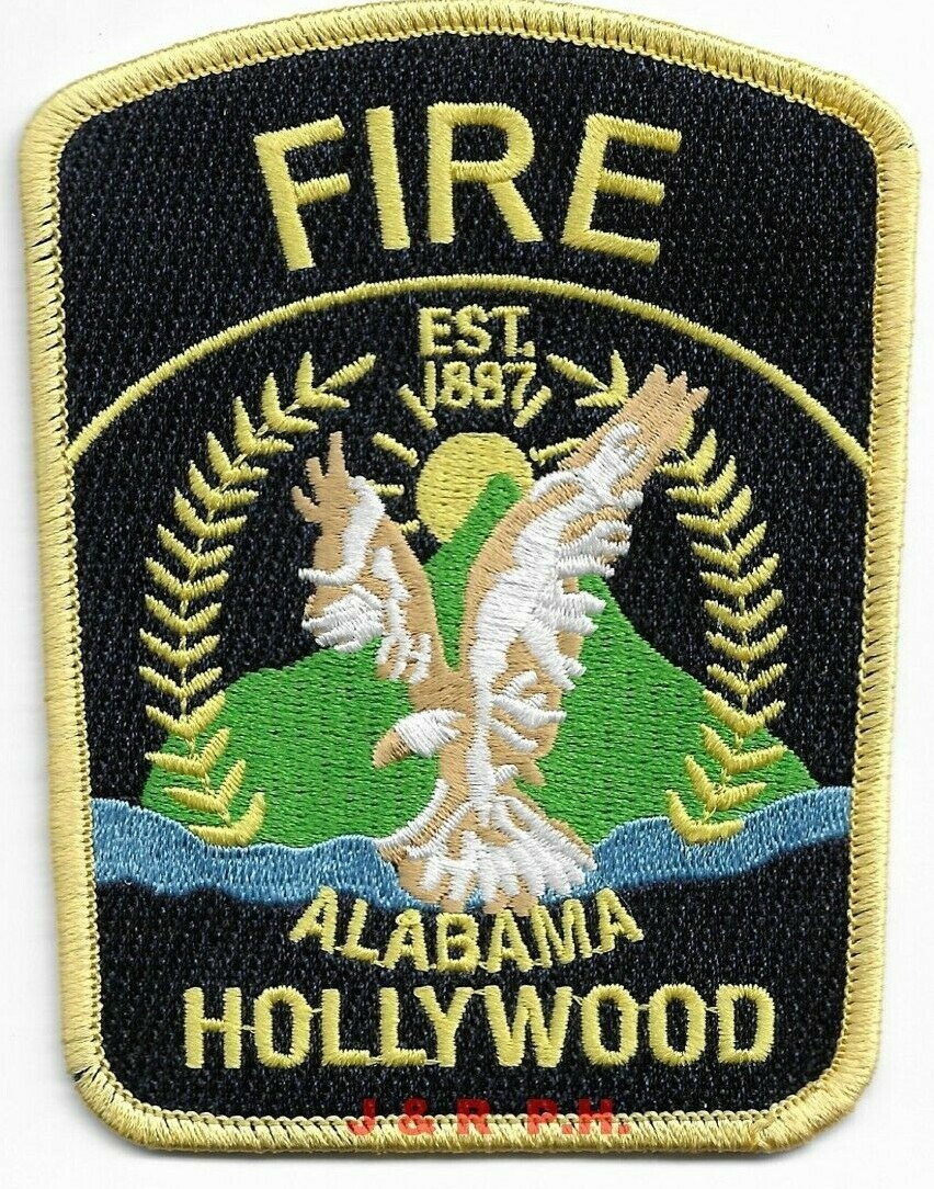 Hollywood - 1887  Fire Dept., Alabama (3.5" x 4.5" size)  fire patch
