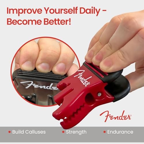 FENDER Callus Builder and Finger Strengthener Red 8 lbs – For Stringed