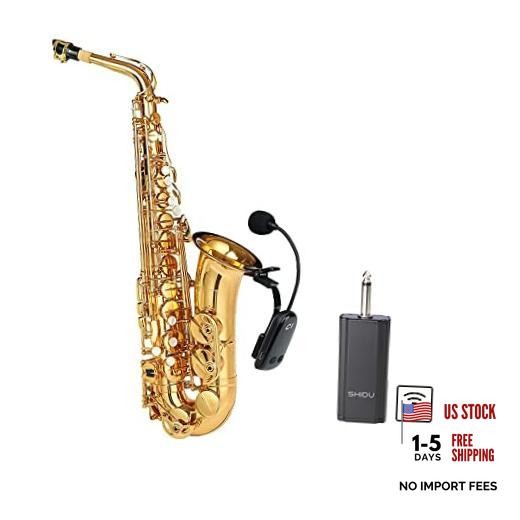 Wireless Saxophone Microphone UHF for Musical Instruments Speaker Voice