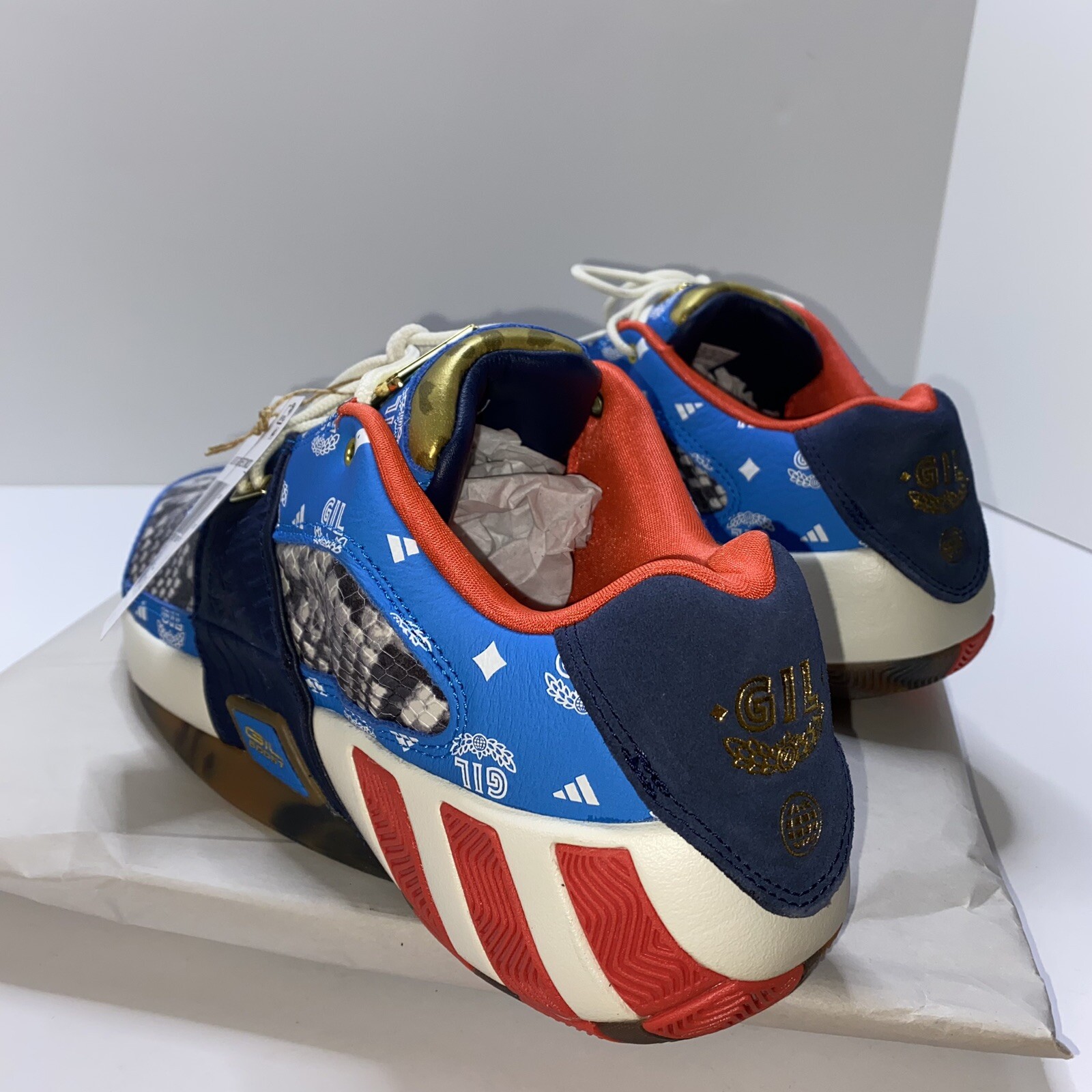 Adidas Agent Gil Restomod Athletic Shoes Snake Skin Multicolor GY6483 Men’s 8.5