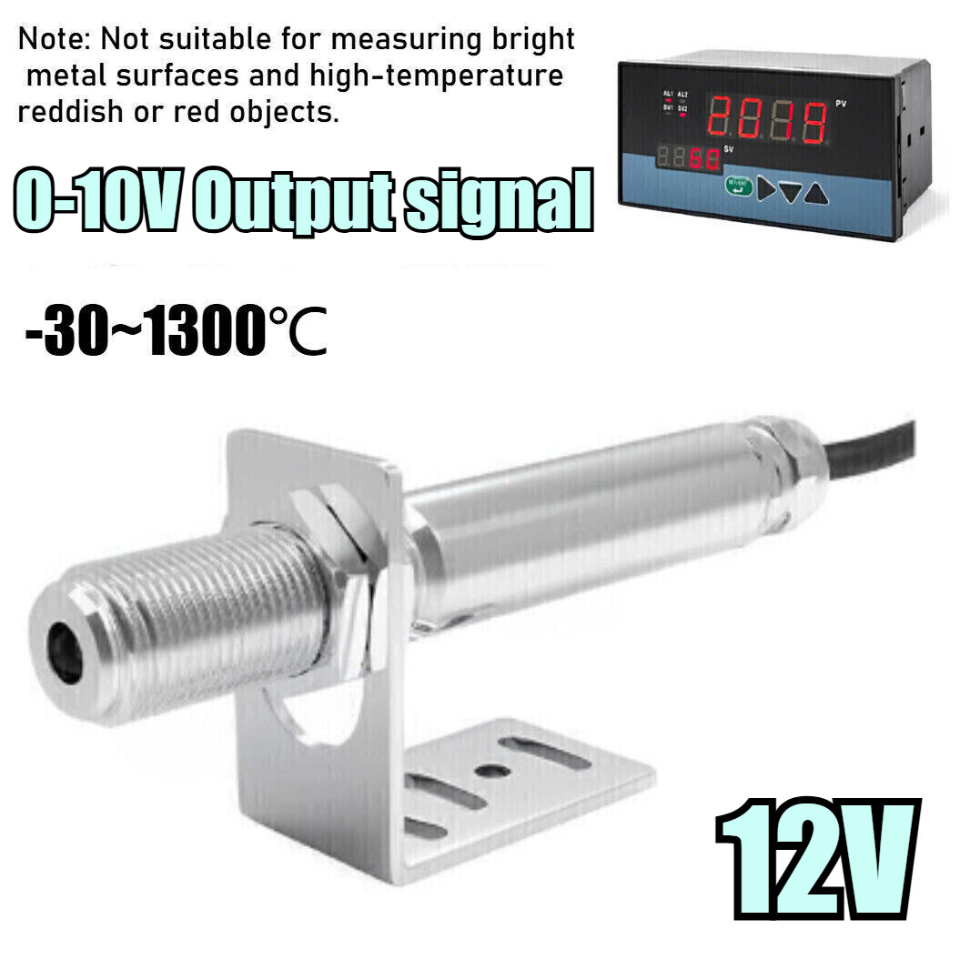0-10V 12V Non-contact Infrared Thermometer Sensor Temperature Tool +Controller