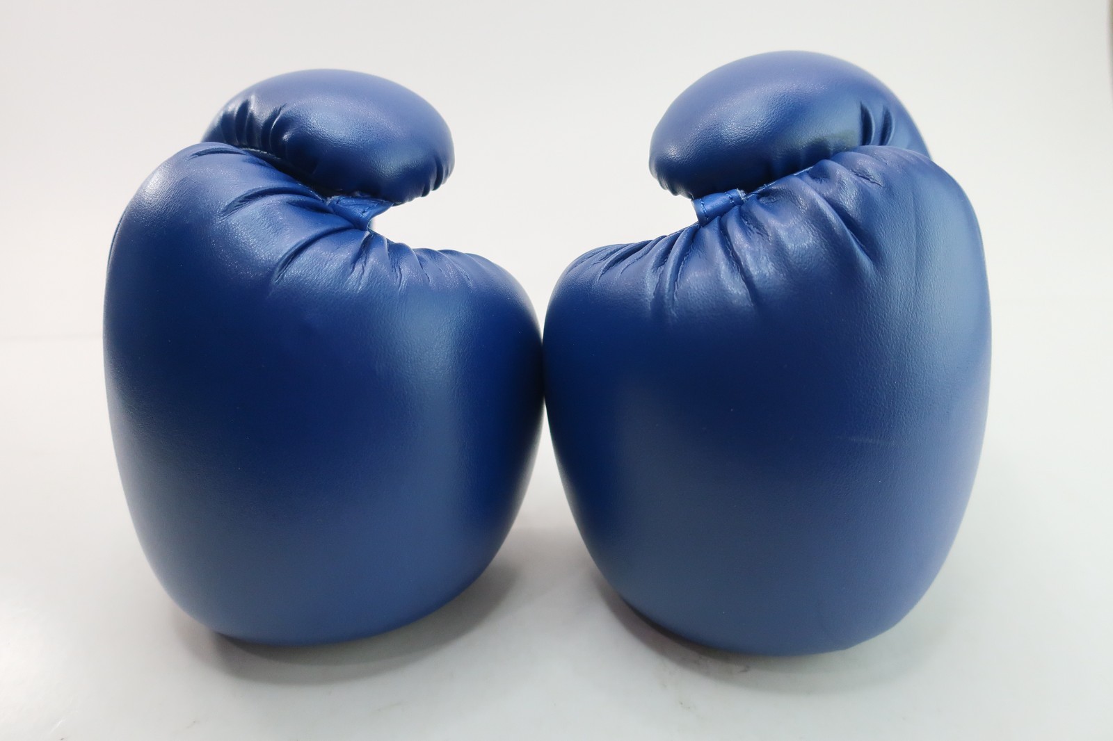 PRO Professional Deluxe Synthetic Leather Boxing Gloves - Blue 8 oz