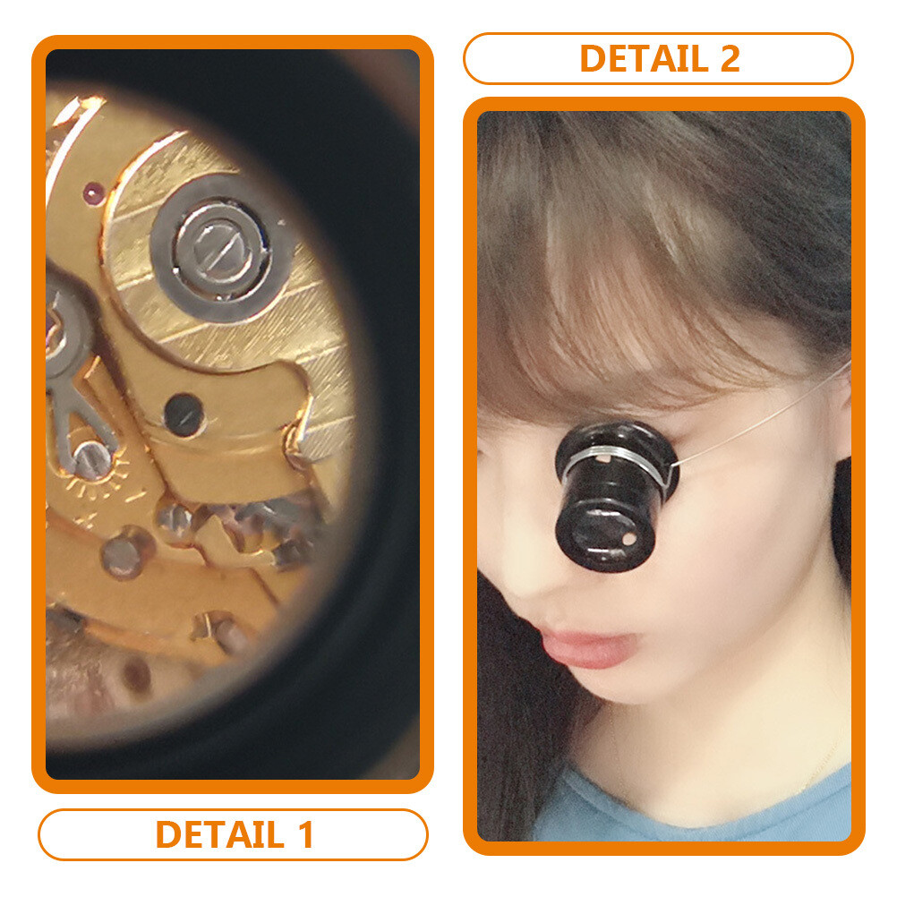 1 Set Watchmakers Loupe Headband Magnifying Glass Jewelers Loupe Tool