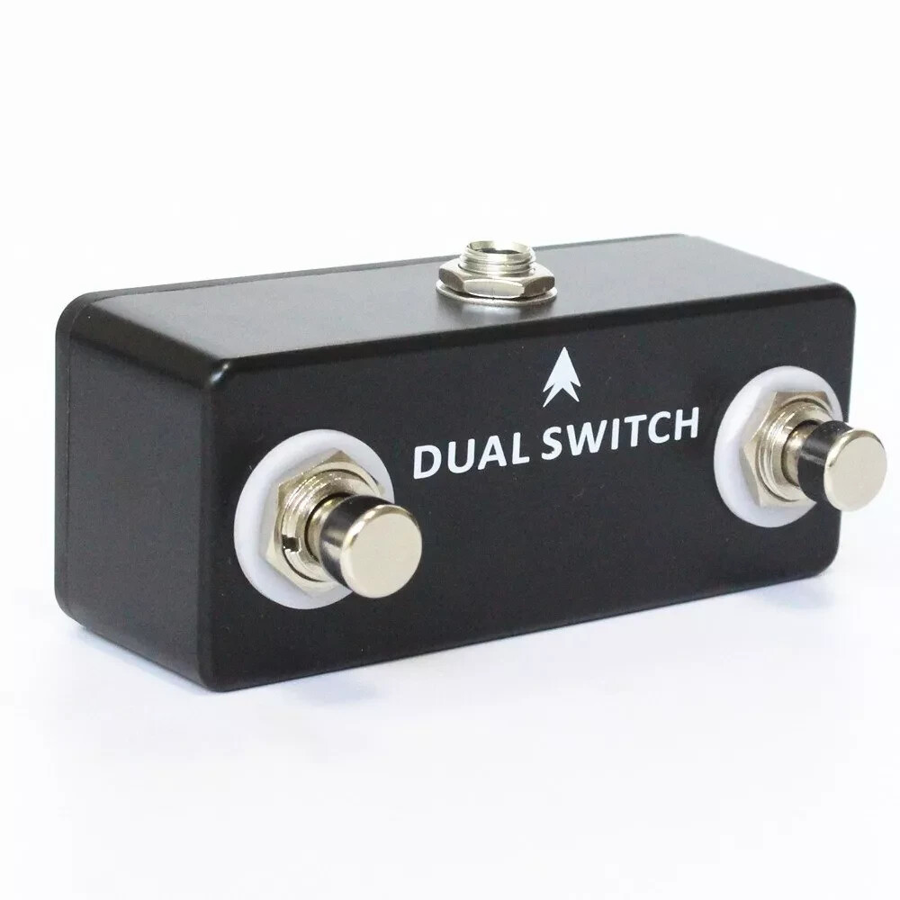 Compact Dual Momentary Footswitch Effects Pedal for Electric Guitar