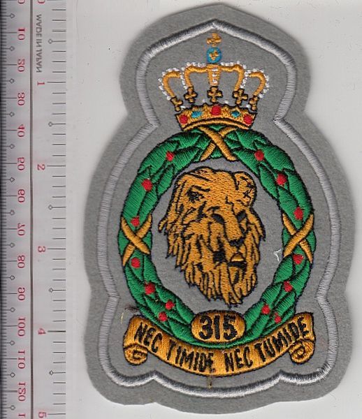 Netherlands Royal  Air Force 315th Fighter Squadron Per Sapientiam NO TARIFF