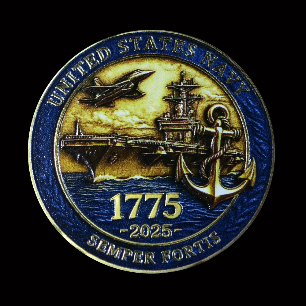 Navy 250 Anniversary Challenge Coin Military Collectable Armed Forces K 1-pc