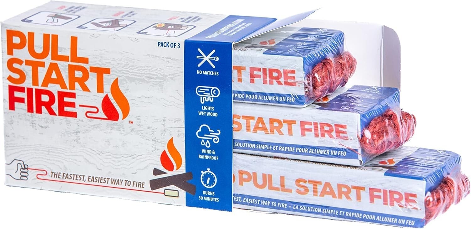 Pull Start Fire Pull String Easy To Use Fire Starter Campfire Survival Gear
