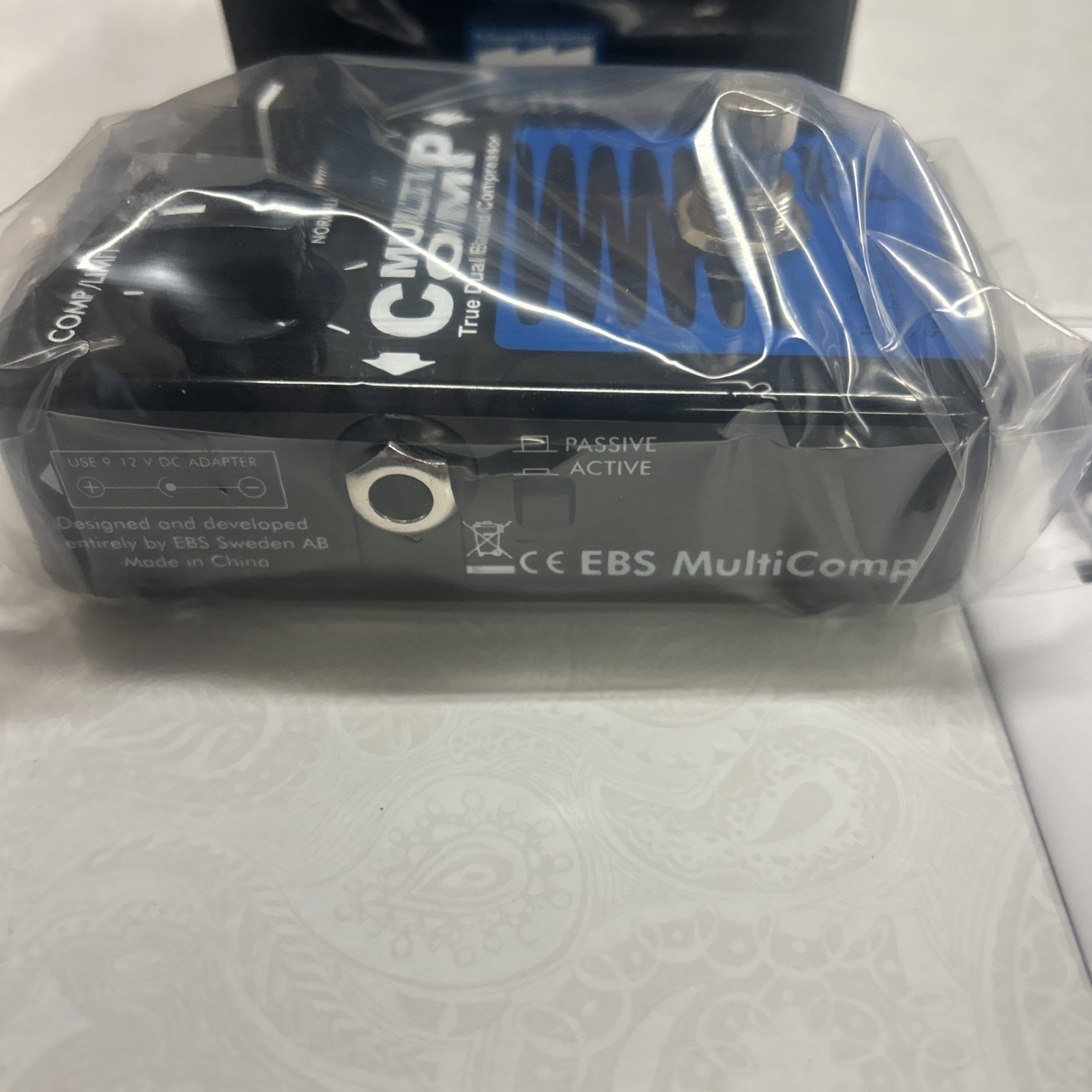 EBS Multicomp True Dual Band Compressor Effect Pedal- New!