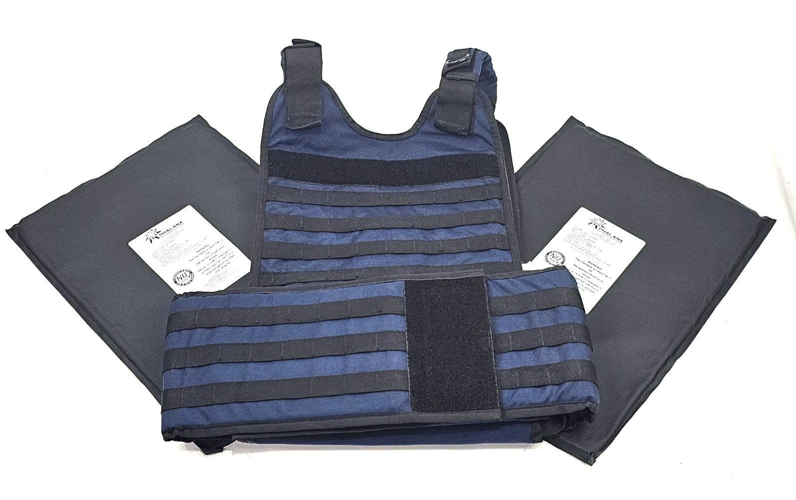 Phalanx Body Armor MKIII Vest/Plate Carrier w/ two, 12" x 18" Lvl IIIA Plates