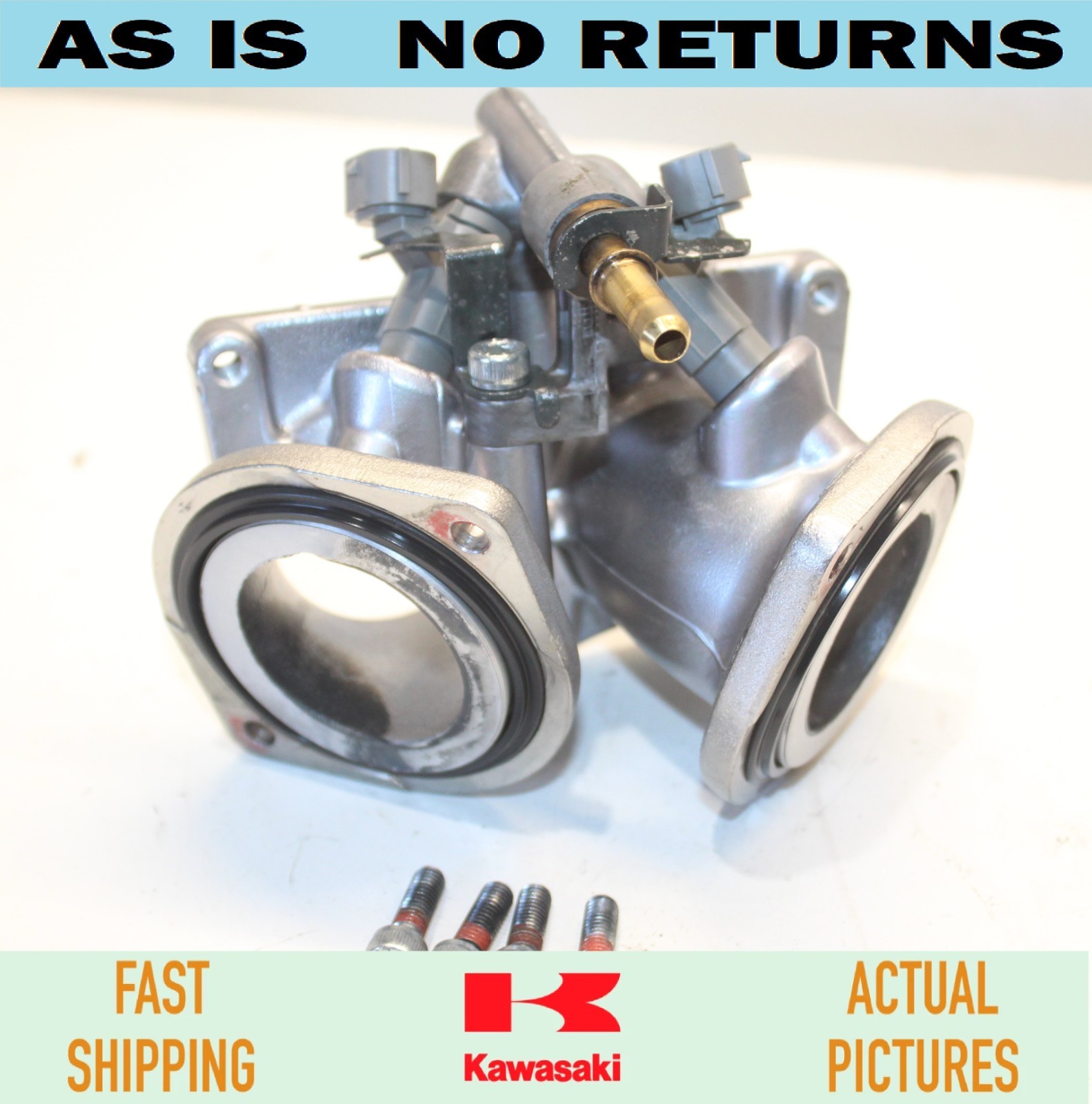 2010-2012 KAWASAKI VN 1700  VULCAN VOYAGER INTAKE MANIFOLD WITH INJECTORS OEM