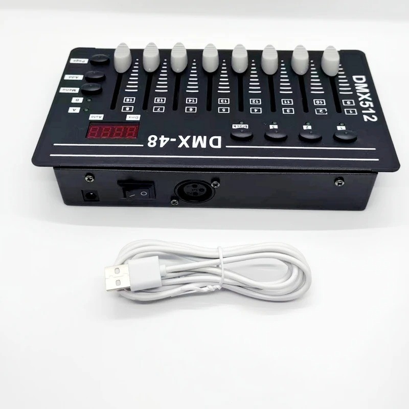 DMX-48 Light Console Controller 8 Channel Mini Stage DMX512 Dimming Board