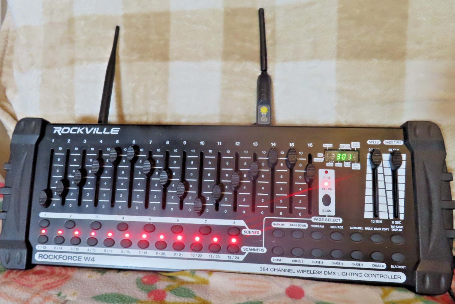 Rockville ROCKFORCE W4 384 Channel Wireless DMX Lighting Controller, READ!!!