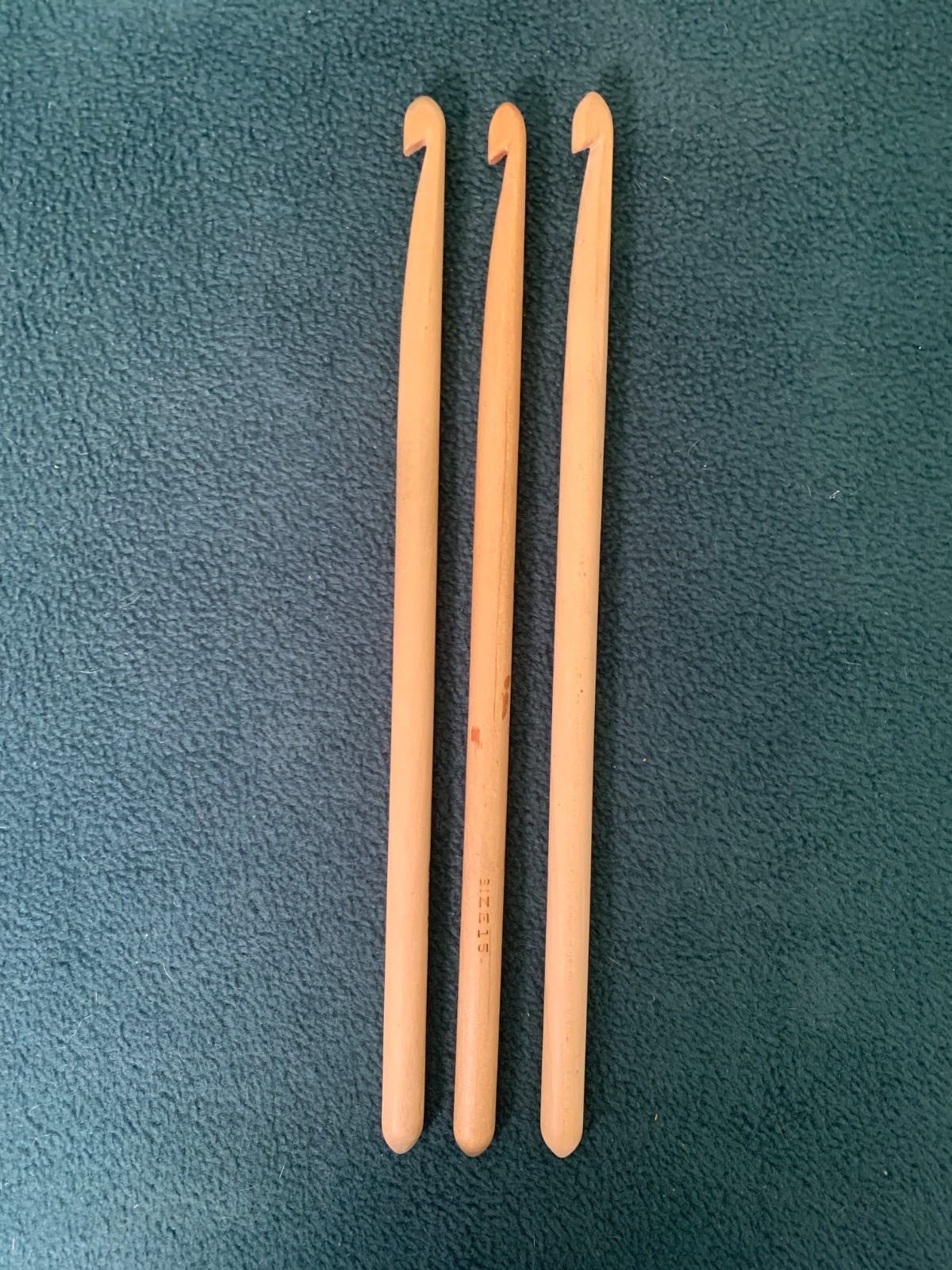 3 10" Afghan Bamboo Crochet Hooks Knitting Needle Hooks size 15