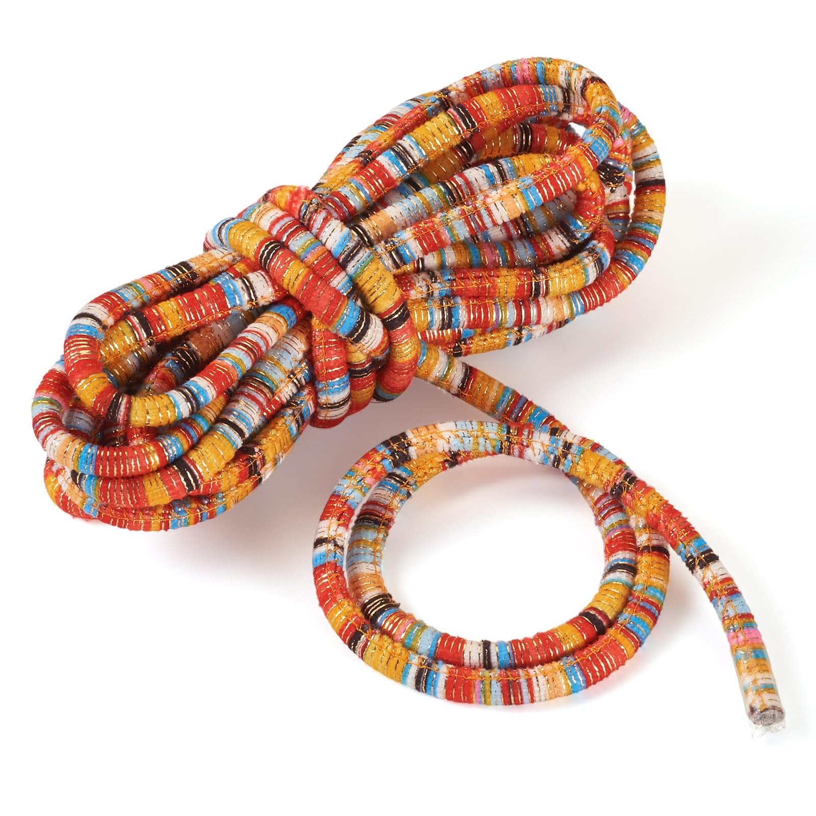 5.47 Yards Ethnic Style Cloth Cords Colorful Bohemian Round Braided Thread St...