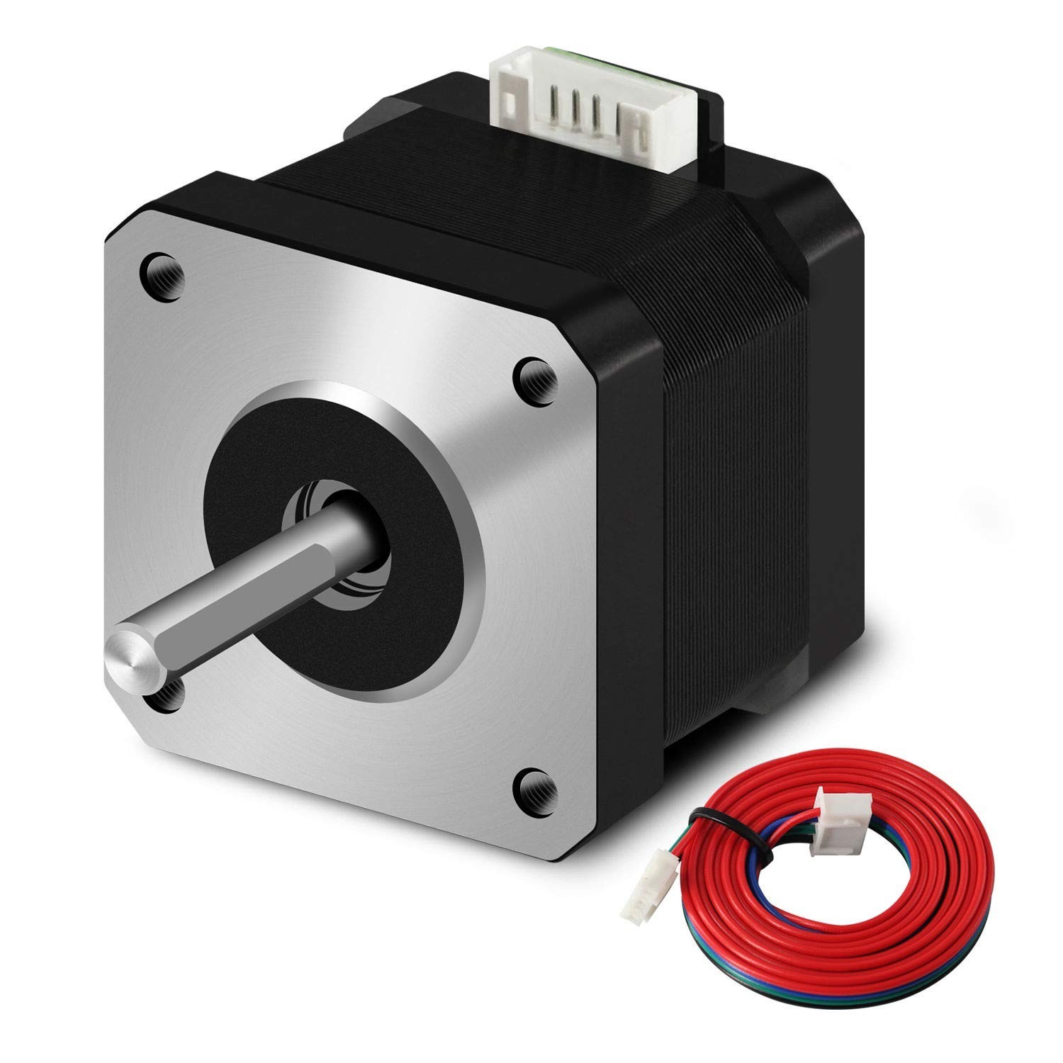 1PCS Nema 17 Stepper Motor 42x38mm 17HS4401 1.5A-3.0V 2 Phase 4 Wires 1.8 Deg...