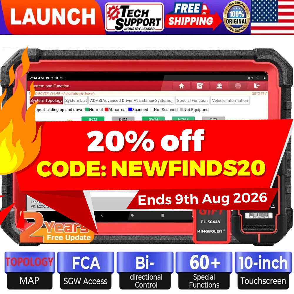LAUNCH X431 PRO3S+ V5.0 Elite V+5.0 Bidirectional Diagnostic Scanner Key Coding